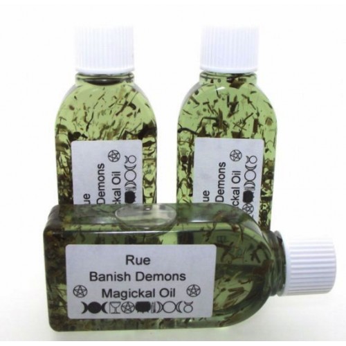 25ml Rue Herbal Spell Oil Banish Demons